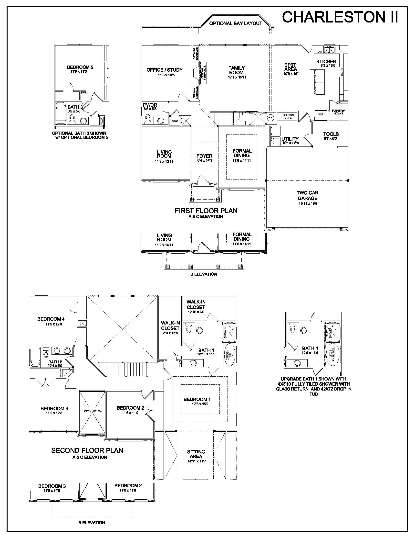 Floor Plans Charleston II Louisville Real Estate